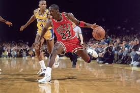 Michael Jordan playing 